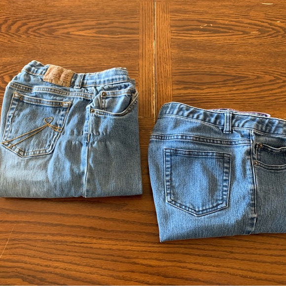 The Children’s Place Girls Jeans Lands End Pants Bootcut Denim Size Large 14 Lot - Picture 1 of 15